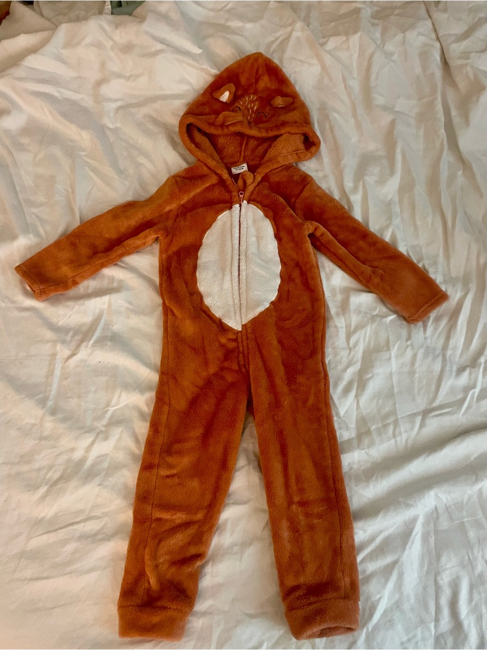 Plush Hooded Animal One-Piece Bodysuit for Kids